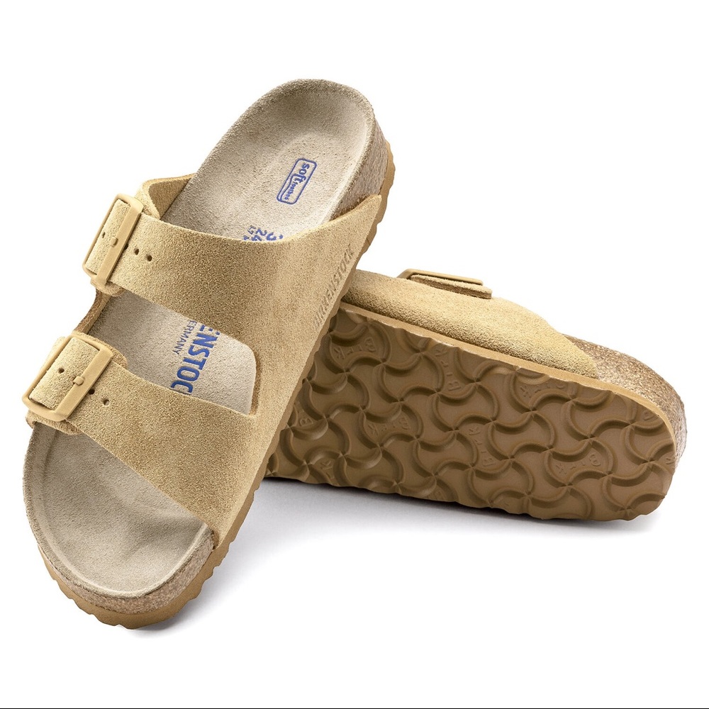 ɴᴡᴛ BIRKENSTOCK Arizona Suede Leather Latte Cream